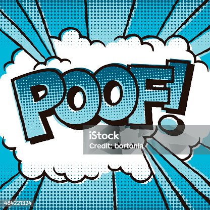 istock Vintage Comic Book Lettering: Poof! 484221324