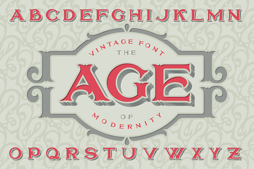Vintage font 