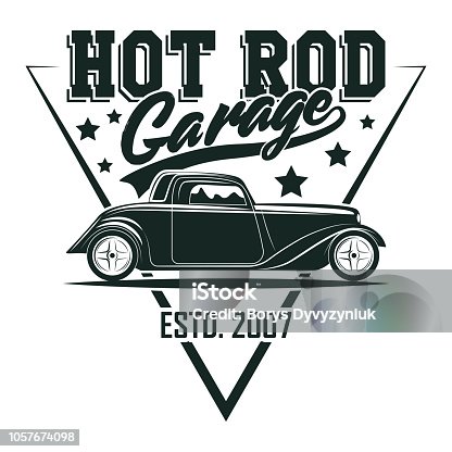 Classic Car Hot Rod Svg
