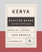 istock Vintage old label template. Coffee vintage packaging design. label, tag, sticker design for packaging. Roasted beans label. Vector illustration 1306709881