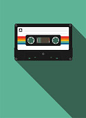 istock Vintage retro cassette tape 1362370593