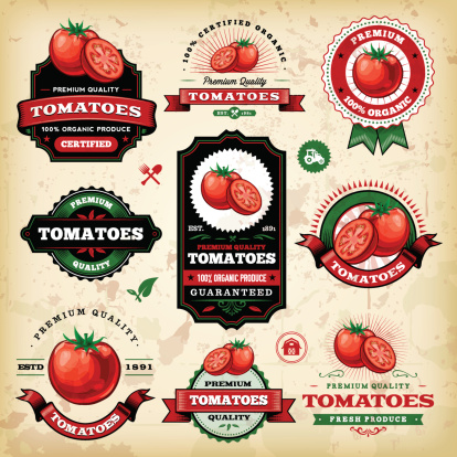 Vintage Tomato Labels