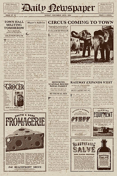 Old Newspaper Article Template from media.istockphoto.com