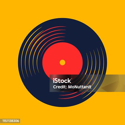 istock vinyl record music vector with vinyl record word 1151138306