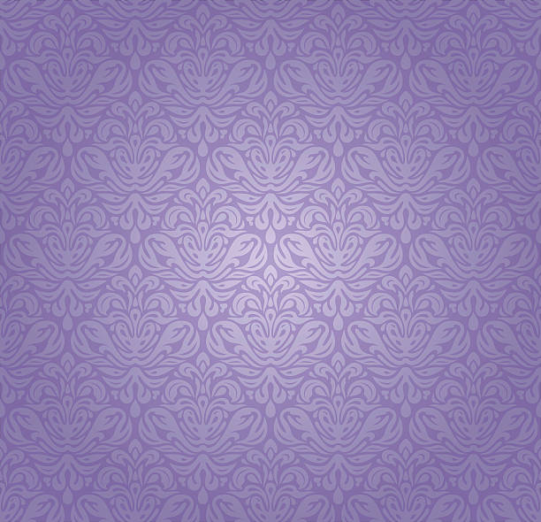 moda wallpaper 723 purple scroll 