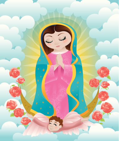 Virgin of Guadalupe - Virgin and Girl
