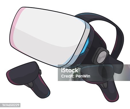 istock Virtual reality set, ready to enjoy the digital world 1414650229