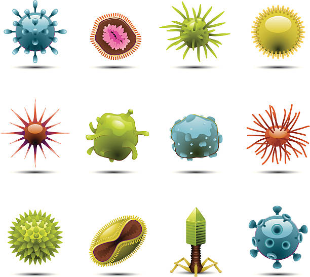 Virus Icons http://www.cumulocreative.com/istock/File Types.jpg dna clipart stock illustrations