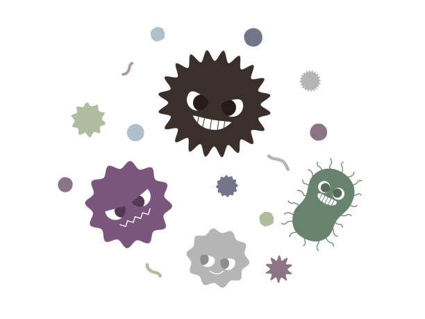 Virus3 Virus design virus stock illustrations