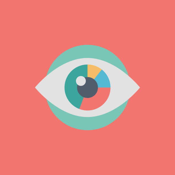 Vision, Monitoring - Illustration Eye, Human Eye, India, Eyesight, Icon eye illustrations stock illustrations