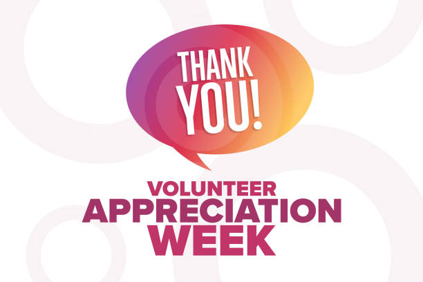 Volunteer Appreciation Week. Holiday concept. Template for background, banner, card, poster with text inscription. Vector EPS10 illustration. Volunteer Appreciation Week. Holiday concept. Template for background, banner, card, poster with text inscription. Vector EPS10 illustration admiration stock illustrations