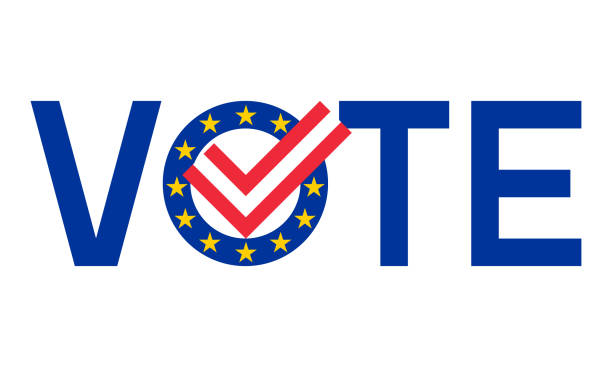illustrations, cliparts, dessins animés et icônes de voter avec l’autriche drapeau, élections européennes 2019 concept vectoriel - parlement européen