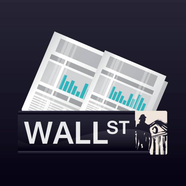 ilustraciones, imágenes clip art, dibujos animados e iconos de stock de economía de las estadísticas de wall street nueva york - nyse