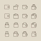 istock Wallet and Money Icons 950240224