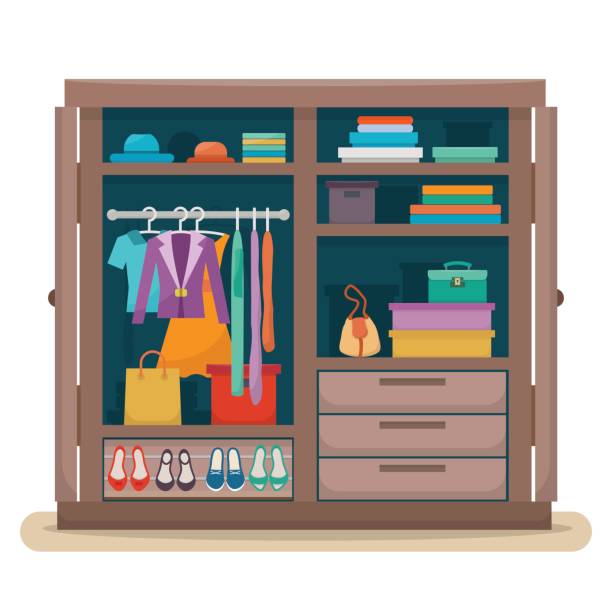 Royalty Free Closet Doors Cartoon Clip Art, Vector Images ...