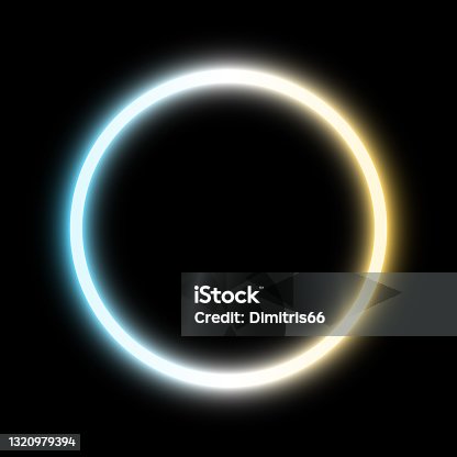 istock Warm light meets cool round frame 1320979394