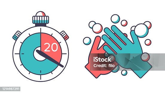 istock Washing Hands for 20 Seconds Timer 1214987291