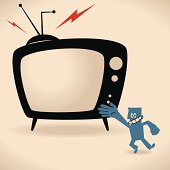 Vector illustration – Watch Your Favorite TV Shows.