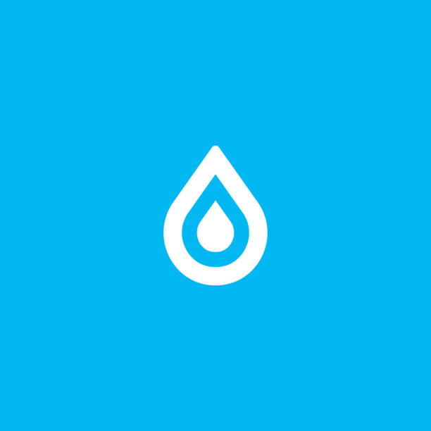 water aqua drop element logo icon symbol vector art illustration
