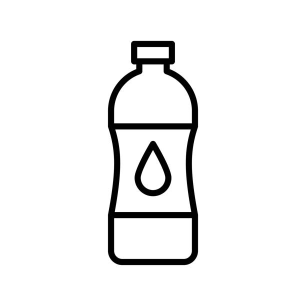 水ボトルアイコンデザインベクトルテンプレート - ペットボトル点のイラスト素材／クリップアート素材／マンガ素材／アイコン素材