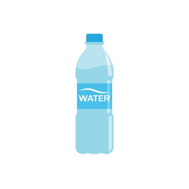 水ボトルアイコンベクトルイラストデザイン - ペットボトル点のイラスト素材／クリップアート素材／マンガ素材／アイコン素材