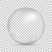 istock Water bubble on isolated background, vector illustration 1129098102