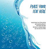 Water bubbles template - vector illustration