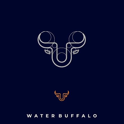 Water Buffalo Illustration Vector Template