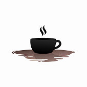 istock Water Coffee Logo Template Design 1330789419