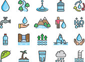 Water For Life Color Icons