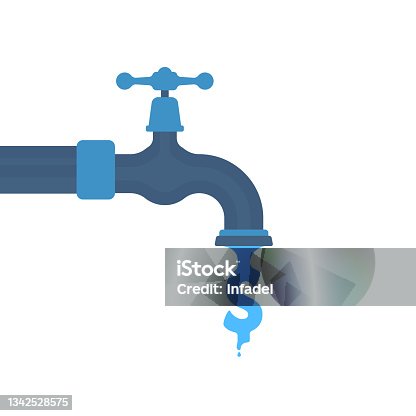 istock water like dollar sign flowing out tap 1342528575