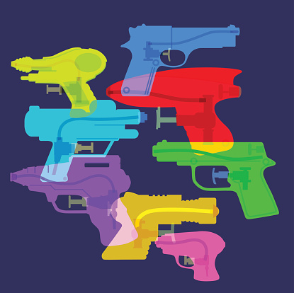 water pistols or squirters