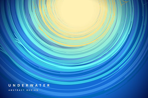 Water surface. Modern screen design for mobile app and web design.