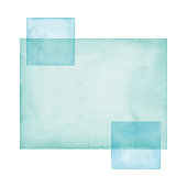 istock Watercolor Abstract Blue Square Background 1293847782