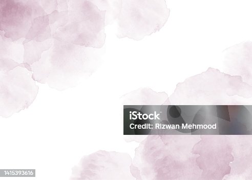 istock Watercolor background. Black rose, mullbery wood, maroon color, background watercolor illustration. 1415393616