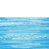 istock Watercolor Blue Water Surface Background 1326036855