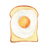 istock Watercolor Egg Toast 1366970512