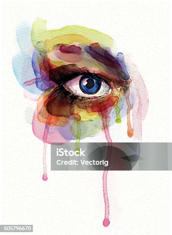 istock Watercolor Eye 505796670