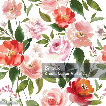 istock Watercolor Flower_Pink_2 1332670372