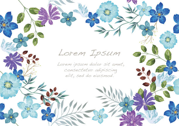 Watercolor seamless floral background illustration with text space. Watercolor seamless floral background illustration with text space, vector illustration. Horizontally and vertically repeatable. gardening borders stock illustrations