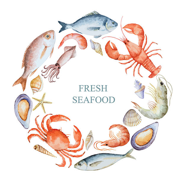 Royalty Free Seafood Clip Art Vector Images Royalty Free Seafood Clip Art Vector Images