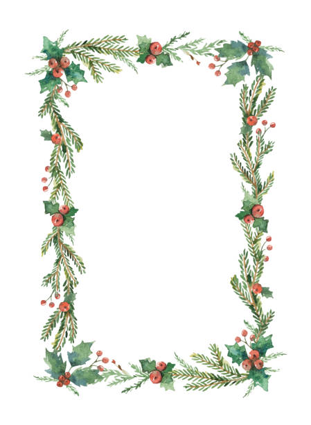 Best Christmas Border Illustrations, Royalty-Free Vector Graphics ...