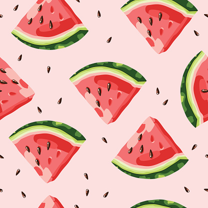 Watermelon pattern vector
