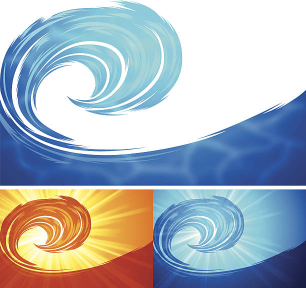 Wave Background Wave background concepts with copy space. EPS 10 file. Transparency used on highlight elements. water wave graphic stock illustrations