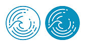 istock Wave Ocean Symbol 1148199281