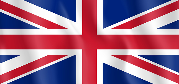 Waving Great Britain, United Kingdom flag