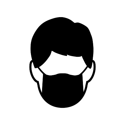 Simple face mask flat icon. Vector face mask illustration.