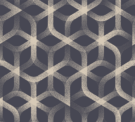 Weaving Seamless Pattern Vector Oriental Design Lattice Abstract Background