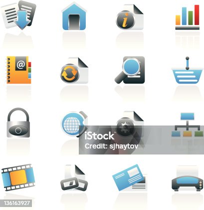 istock Web Site and Internet icons 136163927