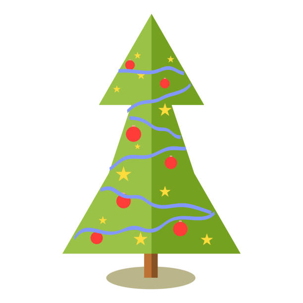 Presents Under Christmas Tree Cartoons Illustrations